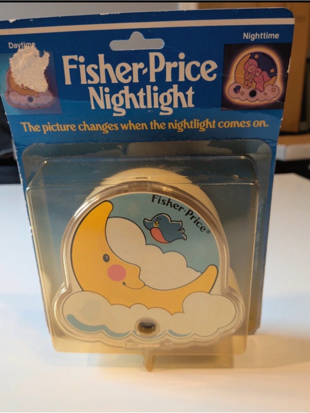 Vintage 1986  Fisher Price Night Light Moon